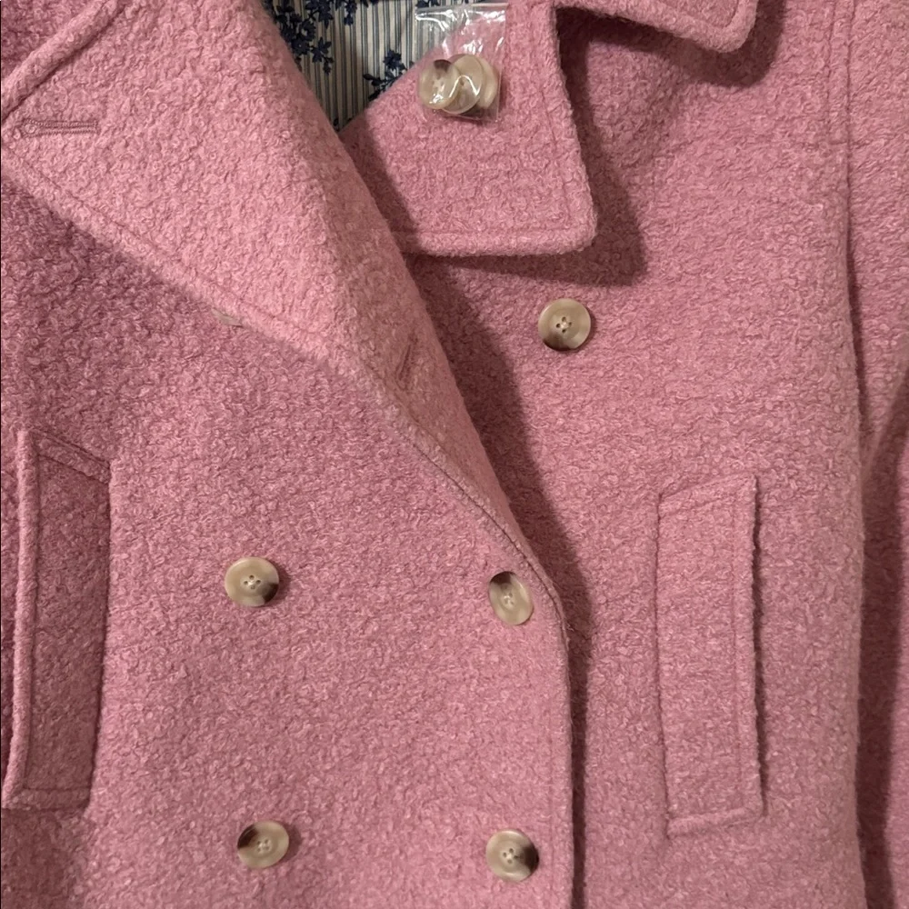 Sundance Boucle Pink Pea Coat - Picture 5 of 5